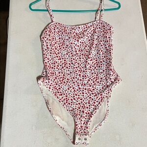 Old Navy Floral Print One-Piece seamless cami bodysuit